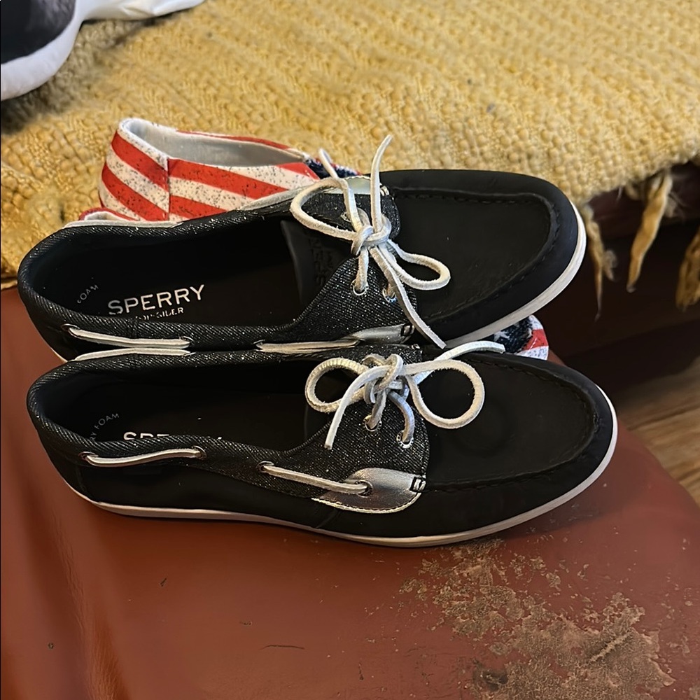 Sperry Black Boat Shoes Nautical Design